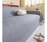 Funda de sofá Fundas de sofá Fundas de sofá for sofá de 3 Cojines Sofá Se aceptan Mascotas, Fundas Protectoras for sofá Protector de sofá Lavable(Gray White,180 * 180cm)