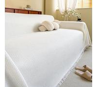 Funda de sofá Fundas de sofá Fundas de sofá for sofá de 3 Cojines Sofá Se aceptan Mascotas, Fundas Protectoras for sofá Protector de sofá Lavable(White 2,130 * 180cm)
