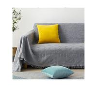 Funda de sofá gris para 2-3 plazas, resistente a los arañazos, a prueba de gatos, 180 x 230 cm, elegante protector de muebles para sala de estar, lavable y