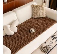 Funda De Sofá Gruesa-Funda para Sofá Universal Antideslizante, Cubre Sofa Forma L Y De Esquina,Duradero Y Lavable(Brown,90x240cm/3.0x7.9ft)