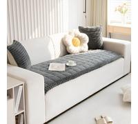 Funda De Sofá Gruesa-Funda para Sofá Universal Antideslizante, Cubre Sofa Forma L Y De Esquina,Duradero Y Lavable(Dark Gray,80x210cm/2.6x6.9ft)