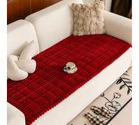 Funda De Sofá Gruesa-Funda para Sofá Universal Antideslizante, Cubre Sofa Forma L Y De Esquina,Duradero Y Lavable(Red,70x90cm/2.3x3.0ft)
