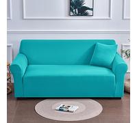 Funda de sofá impermeable en forma de L, elástica, antideslizante, protector de mascotas y niños, tela azul cielo suave, tamaño XL (235300 cm) para máxima comodidad y protección