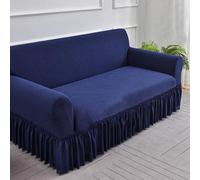 Funda de sofá Impermeable, Fundas elásticas for sofá, Funda de sofá Jacquard, Funda Protectora de Muebles Lavable for Sala de Estar(Blue 2,190-230cm)