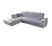 Funda de sofá Impermeable Gruesa elástica de 1/2/3/4 plazas, Funda de sofá for Sala de Estar, Funda de sofá esquinero Antideslizante en Forma de L de Felpa(M Grey Blue)