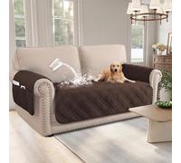 Funda de sofá impermeable para perros, fundas de sofá para cojines, fundas de asiento de sofá lavables con bolsillo lateral para mascotas, fundas protectoras para sofá