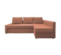 Funda de sofá lavable para sofá cama con chaise lounge (chaise longue derecho KR-44), fácil cuidado