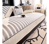 Funda de sofá moderna de felpilla para todas las estaciones, funda antideslizante para sofás de 1, 2, 3 plazas y en forma de L, protector universal suave para muebles para decoración del hogar