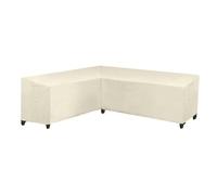 Funda de sofá para exteriores, impermeable, protector de muebles seccionales, protector de sofá de jardín, funda grande beige (270 x 210 x 90 cm) para sofá de esquina y muebles de patio