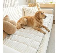 Funda De Sofá Paw Lounge para Mascotas, Pawcart Protector Impermeable para Perros & Mascotas, Funda De Mueble Antideslizante Y Lavable A Máquina White 24 x 48 Inches