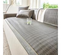 Funda De Sofá Refrescante De Verano Almohadilla De Sofá Fresca Antideslizante,Funda De Sofá Transpirable Almohadilla De Enfriamiento for Cama,para Cama(Gris,70 * 280cm)