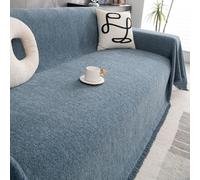 Funda De Sofá Sofá Toalla Resistente A Gatos Para Todas Las Estaciones Protector Para Sofá De Lujo Manta Para Sofás De 1, 2, 3 Y 4 Plazas Lavables En Forma De L Protector De Muebles-Blue||180*180cm