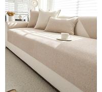 Funda de sofá Suave, Fundas para Sofa 1 2 3 4 Plazas Protector de Cubre, Funda Protectora de Sofás para Forma L, Fundas Antideslizantes Vintage,Marrón,28 * 82in/70 * 210cm