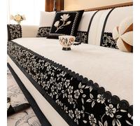 Funda de sofá Vintage Francesa, Fundas de sofás seccionales, Funda de sofá Que admite Mascotas para 3 Cojines, Protector de Muebles Antideslizante Lavable b 90 * 210cm/35.43 * 82.68in