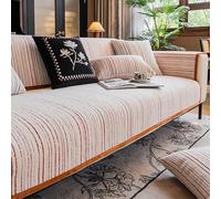 Funda de Sofá1 2 3 Plazas, Fundas Sofa Antideslizante Protector para Sofa antigatos Arañazo Perros Mascotas Sofá Cubre Sofás de Seccional en Forma de U y L(Orange,90 * 120cm)