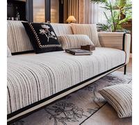 Funda de Sofá1 2 3 Plazas, Fundas Sofa Antideslizante Protector para Sofa antigatos Arañazo Perros Mascotas Sofá Cubre Sofás de Seccional en Forma de U y L(Black,90 * 180cm)