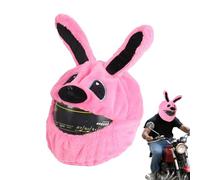 Funda de Sombrero de Moto de Felpa, Funda de Peluche para Sombrero de Seguridad, Accesorios de Modificación de Protección de Limpieza para Scooters, Moto y Ciclismo