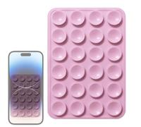 Funda de succión para teléfono - Soporte adhesivo de silicona para smartphone, agarre de silicona | Mango versátil con ventosa, soporte de succión antideslizante, almohadilla adhesiva negra para selfi