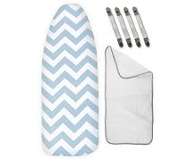 Funda de Tabla de Planchar Ajustable de Algodón con Acolchado Especial para un Planchado Más Fácil - Tamaño Universal - Extra Paño de Protección para Prendas Delicadas