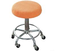 Funda de taburete redonda de poliéster con borde elástico de 35 cm de diámetro, resistente al agua, protección contra el polvo, estilo minimalista moderno, cobertura completa para comedor, cocina