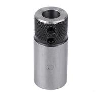 Funda de taladro de carpintería tipo cruz para plataformas de perforación de portabrocas - Base de manga de abrazadera de acero, 20 x 40 mm y 20 x 45 mm, plata/negro (tipo cruz de 20 x 45 L)