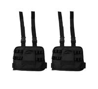 Funda de taladro para dispositivos de cintura para electricistas y comerciantes, tela Oxford 600d/900d, 8 anillos de dispositivo, correa de pierna compacta, 30 x 25 x 2 cm, formato agua, paquete de 2