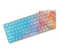 Funda de teclado colorida para Apple iMac 2023 2021 de 24 pulgadas, chip M3/chip M1 con Touch ID, funda de teclado ultrafina para iMac 24 modelo A2449 2024 2023 2022 2021