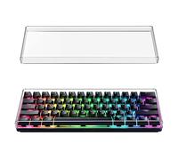 Funda de Teclado de acrílico Premium Geekria para Teclado Compacto del 60% con 61 Teclas, Compatible con Razer Huntsman Mini, RK Royal KLUDGE RK61 (Transparente)