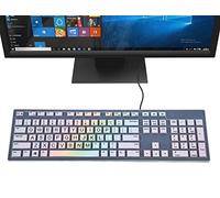 Funda de teclado de color compatible con teclado con cable DELL KM636 KB216 y DELL Optiplex 5250 3050 3240 5460 7450 7050 y DELL Inspiron AIO 3475/3670/3477 todo en uno de escritorio (Rainbow 11)