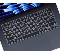 Funda de teclado de idioma ruso compatible con MacBook Air 2023 2022 de 15.3 pulgadas A2941/MacBook Air de 13.6 pulgadas A2681 con chip M2, protector de teclado para MacBook Air M2 2023 Rusia, color