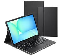 Funda de teclado inalámbrico Bluetooth para Samsung Galaxy Tab S10 FE+ (13.1 pulgadas) SM-X620 | SM-X626B, funda para teclado y mouse trackpad
