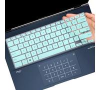Funda de teclado para ASUS ZenBook 14X OLED UX3404 UX3405, ZenBook 14 Q425 Q415 Q410VA Q415 Q420 Q420VA, ZenBook Flip 14 OLED UP3404, ZenBook Pro UX6404 14 pulgadas Laptop US Layout -Azul intenso