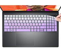Funda de teclado para Latitude 3520 15.6, Dell Inspiron 15 3510 3511 3515 3525 5510 5515 5518 7510, Dell Inspiron 16 Plus 7610, Dell Vostro 15 5000 5510 Piel protectora de teclado, ombre Morado
