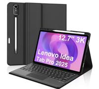 Funda de teclado para Lenovo Idea Tab Pro, teclado Bluetooth recargable inalámbrico desmontable delgado con soporte multiángulo con soporte para bolígrafo S, 5