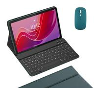 Funda de teclado para Lenovo Tab M11 de 11 pulgadas (TB330FU/TB330XU), diseño Ñ español, funda delgada de poliuretano con teclado inalámbrico desmontable magnéticamente, mouse para tableta, color