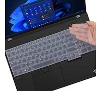 Funda de Teclado para Lenovo ThinkPad E16 T16 P16 P16s de 16 Pulgadas, Thinkpad L15 Gen 4/3 de 15.6 Pulgadas, ThinkPad E16 T16 P16 P16s Gen 2/1 (no Compatible con Thinkpad L15 Gen 2/1), Transparente