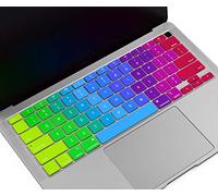Funda de Teclado para MacBook Air 13, Protector de Silicona para MacBook Air 13 A2337 M1 A2179 versión con Touch ID 2020, arcoíris