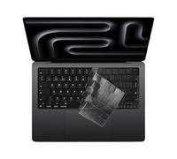 Funda de Teclado para Macbook Air Pro MAX 13.6 15.3 14.2 16.2 Pulgadas 2024-2021 M4 M3 M2 M1 A3112 A3185 A3401, Protector Teclado Translúcido TPU, Cubierta del Teclados Layout US
