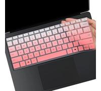 Funda de teclado para Microsoft Surface Laptop 7 13.8 / Surface Laptop 7 15 pulgadas, diseño inglés de EE. UU., protector de piel, color rosa degradado