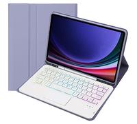 Funda de Teclado para Samsung Galaxy Tab S10 FE (10.9 Pulgadas) SM-X520 | SM-X526B / Galaxy Tab S10 Lite (SM-X400 / SM-X406B), Teclado inalámbrico Bluetooth, Teclado retroiluminado, Mouse táctil