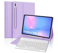 Funda de teclado para Samsung Galaxy Tab S10 Ultra / S9 Ultra / S8 Ultra de 14.6 pulgadas, teclado Bluetooth inalámbrico desmontable magnético inteligente, funda protectora delgada con soporte para