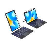 Funda de teclado retroiluminada Bluetooth para Huawei MatePad 11.5" [no apto MatePad 10.4" / MatePad 11.5" S], retroiluminación y ratón trackpad y teclado desmontable