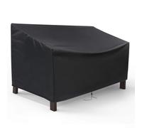 Funda de tela Oxford 210D impermeable para banco de jardín con rejillas de ventilación y asas acolchadas para un fácil almacenamiento y transporte (163 x 66 x 89 cm)