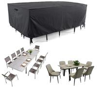 Funda de tela Oxford 210D para muebles de jardín, resistente al agua y a los rayos UV, protección duradera para patio al aire libre, barbacoa y accesorios de parrilla