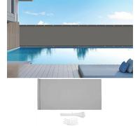 Funda de tela Oxford impermeable con bridas para cables, protección duradera al aire libre para cubiertas, jardines, piscinas, barandillas, vallas y muebles, resistente a la intemperie, resistente