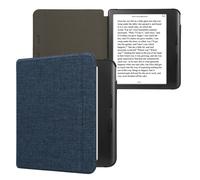 kwmobile Funda Compatible con Kobo Libra Colour - Carcasa de Tela para e-Reader - Case Plegable Tipo Libro para e-Book