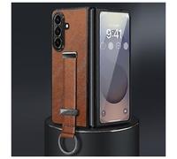 Funda de teléfono a prueba de golpes con textura de cuero híbrido para Samsung Galaxy Z Fold7 Craf para Sulada Pc