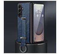 Funda de teléfono a prueba de golpes con textura de cuero híbrido para Sulada Pc para Samsung Galaxy Z Fold7 Desi