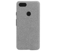 Funda de teléfono con patrón de cuero y tela, anticaídas, compatible con Google Pixel 3 (gris claro).