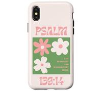 Funda de teléfono cristiana floral con versículo bíblico estético Carcasa para iPhone X/XS